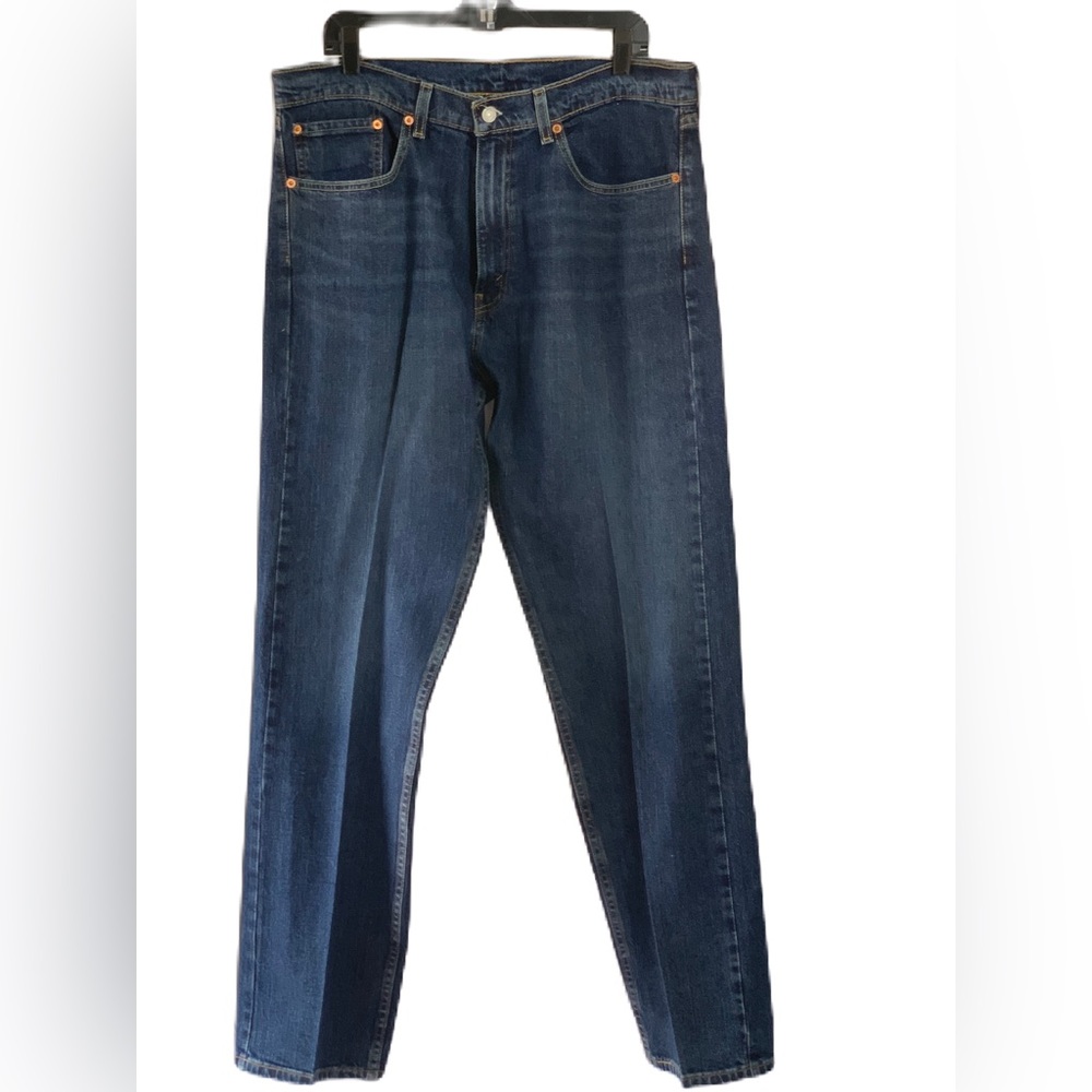 LEVI'S 505 Men's Size 36x32 Blue Straight Regular Fit Jeans CA00342 WPL423